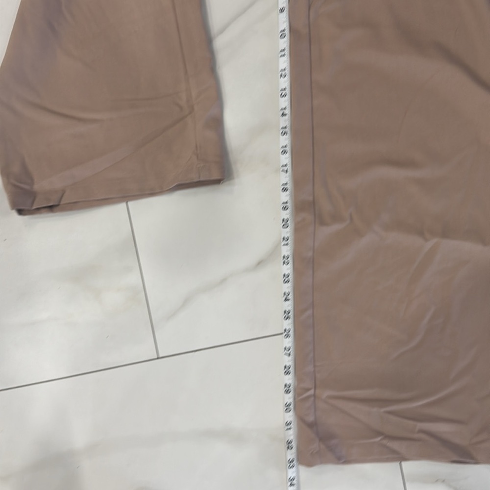 Ee:some Tan Wide Leg Pants.  Sz Large - Picture 7 of 11